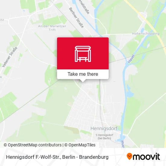 Карта Hennigsdorf F.-Wolf-Str.