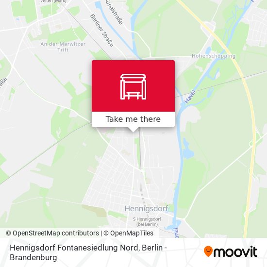 Карта Hennigsdorf Fontanesiedlung Nord