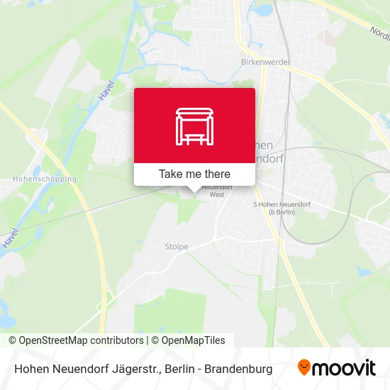 Карта Hohen Neuendorf Jägerstr.