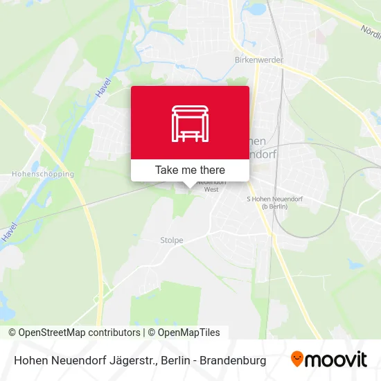 Карта Hohen Neuendorf Jägerstr.