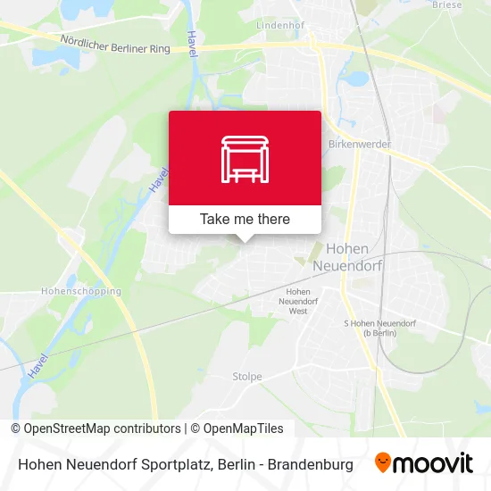 Hohen Neuendorf Sportplatz map
