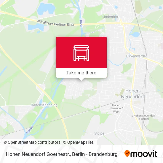 Карта Hohen Neuendorf Goethestr.