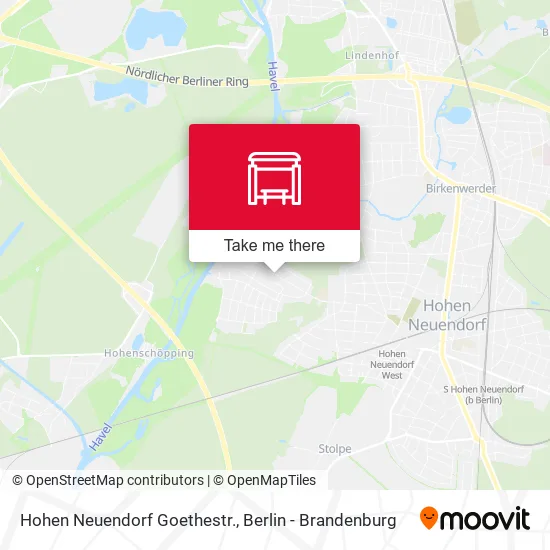 Карта Hohen Neuendorf Goethestr.