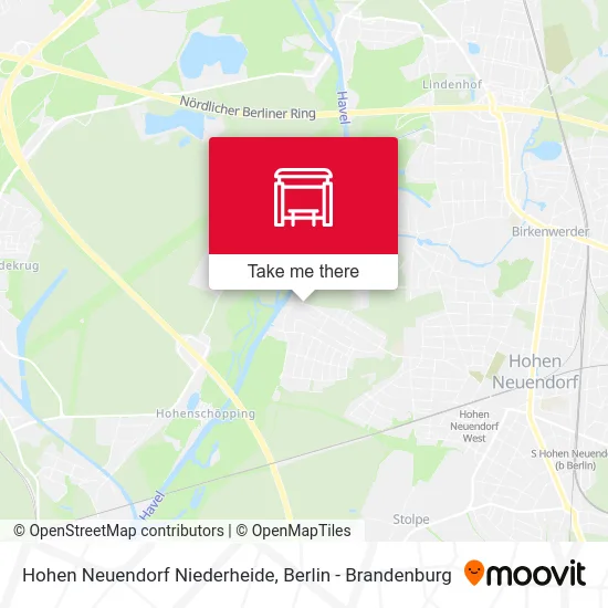 Hohen Neuendorf Niederheide map