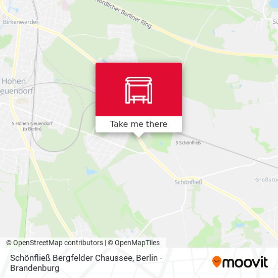 Schönfließ Bergfelder Chaussee map