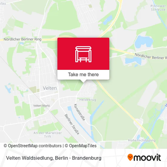 Карта Velten Waldsiedlung