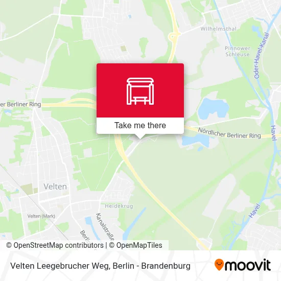 Velten Leegebrucher Weg map