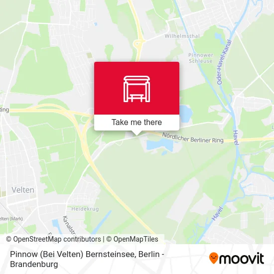Pinnow (Bei Velten) Bernsteinsee map