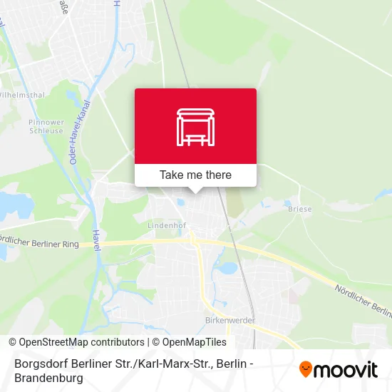 Карта Borgsdorf Berliner Str. / Karl-Marx-Str.