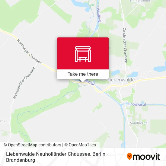 Liebenwalde Neuholländer Chaussee map
