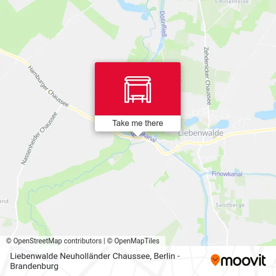 Liebenwalde Neuholländer Chaussee map