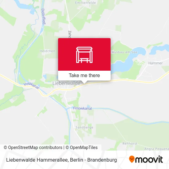 Liebenwalde Hammerallee map