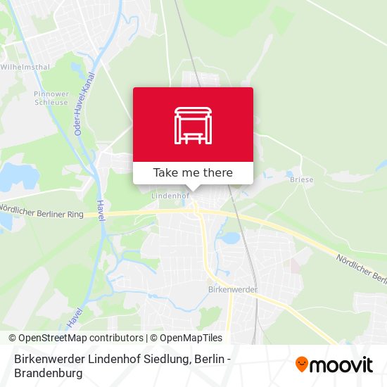Birkenwerder Lindenhof Siedlung map