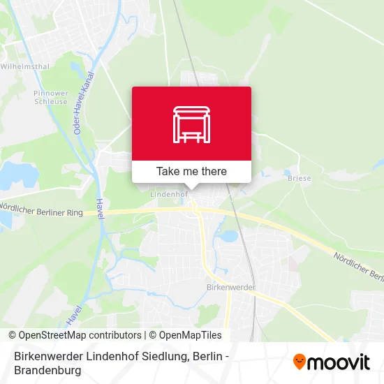 Birkenwerder Lindenhof Siedlung map