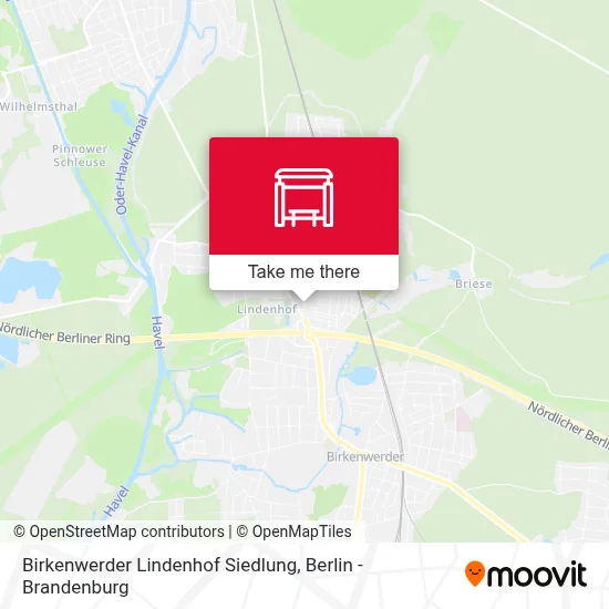 Birkenwerder Lindenhof Siedlung map