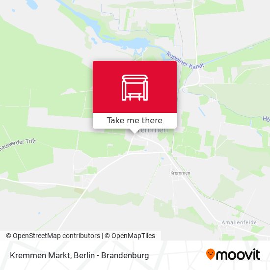 Kremmen Markt map