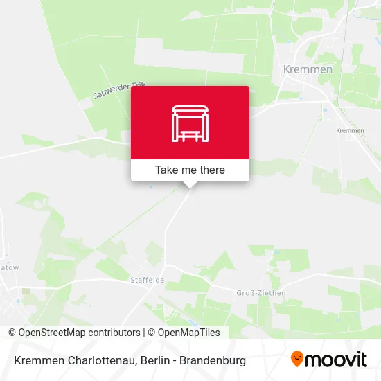 Kremmen Charlottenau map