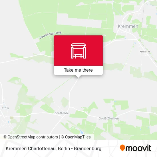 Kremmen Charlottenau map