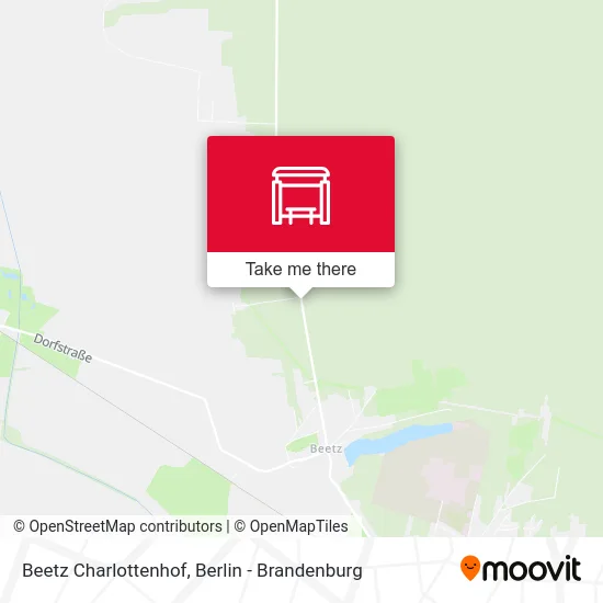 Beetz Charlottenhof map
