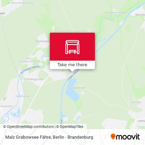 Malz Grabowsee Fähre map