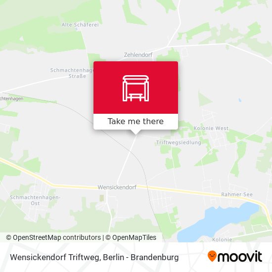 Wensickendorf Triftweg map