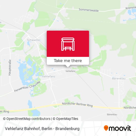 Vehlefanz Bahnhof map