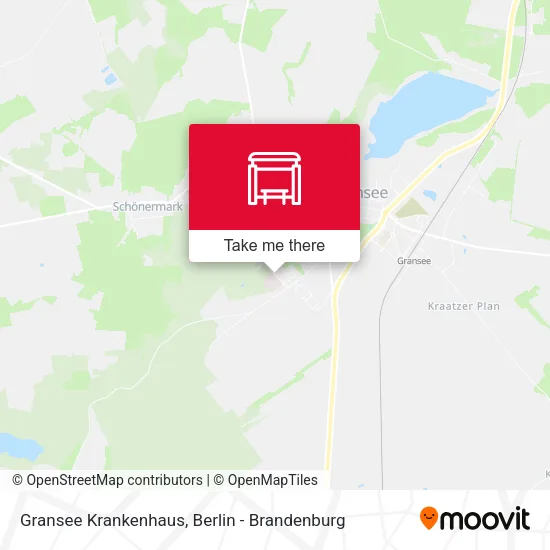 Карта Gransee Krankenhaus