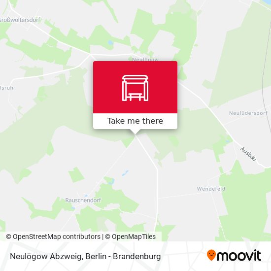 Neulögow Abzweig map