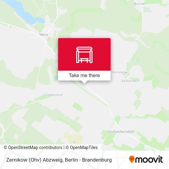 Карта Zernikow (Ohv) Abzweig