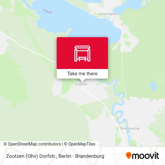 Zootzen (Ohv) Dorfstr. map