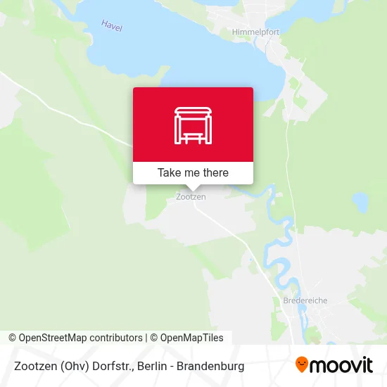 Zootzen (Ohv) Dorfstr. map