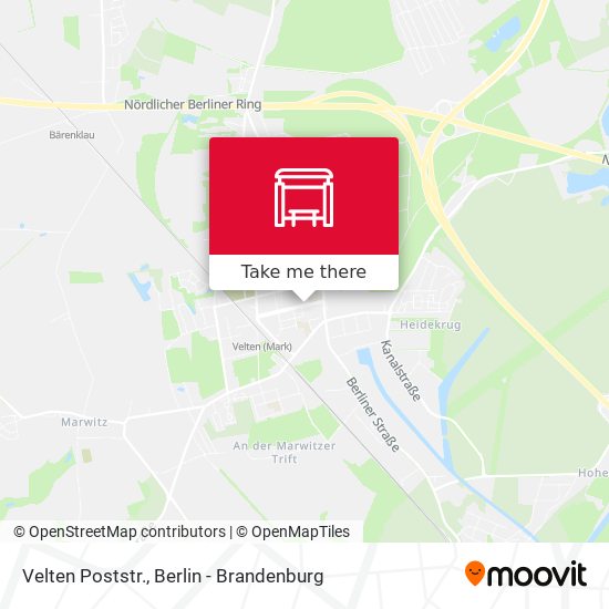 Velten Poststr. map