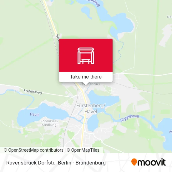 Карта Ravensbrück Dorfstr.