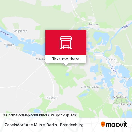 Zabelsdorf Alte Mühle map