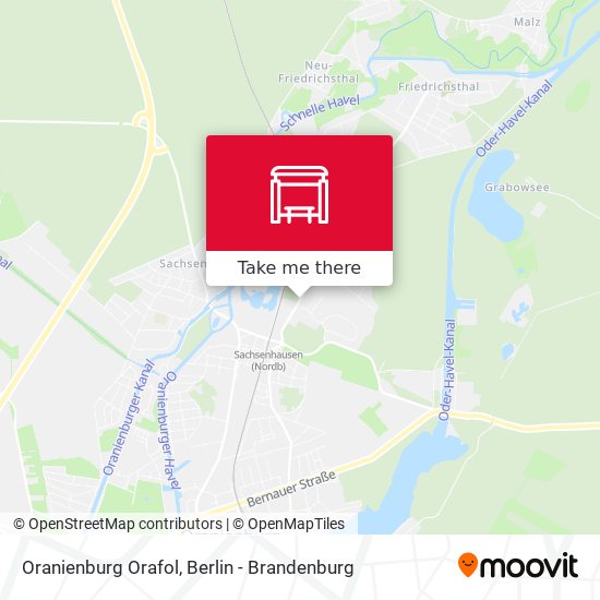 Oranienburg Orafol map