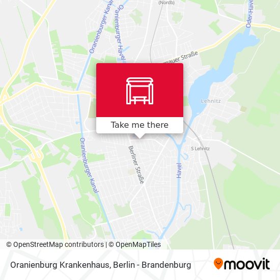 Oranienburg Krankenhaus map