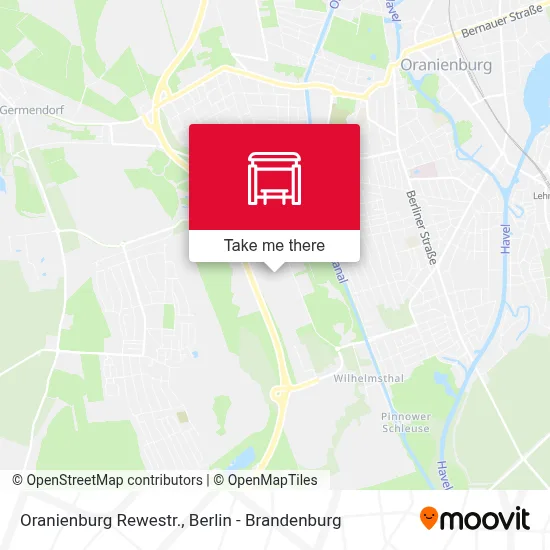 Oranienburg Rewestr. map