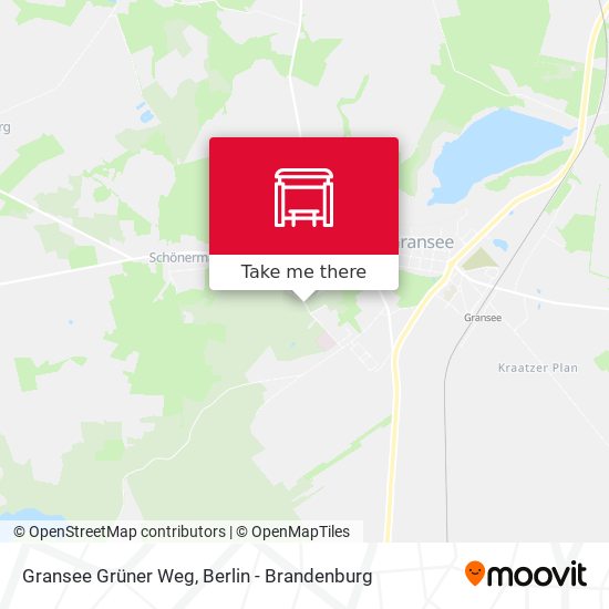 Gransee Grüner Weg map