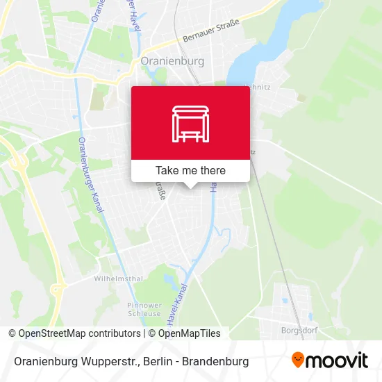 Oranienburg Wupperstr. map