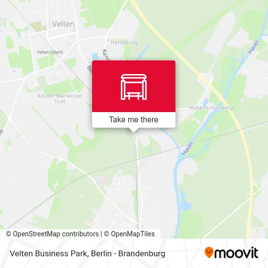 Velten Business Park map