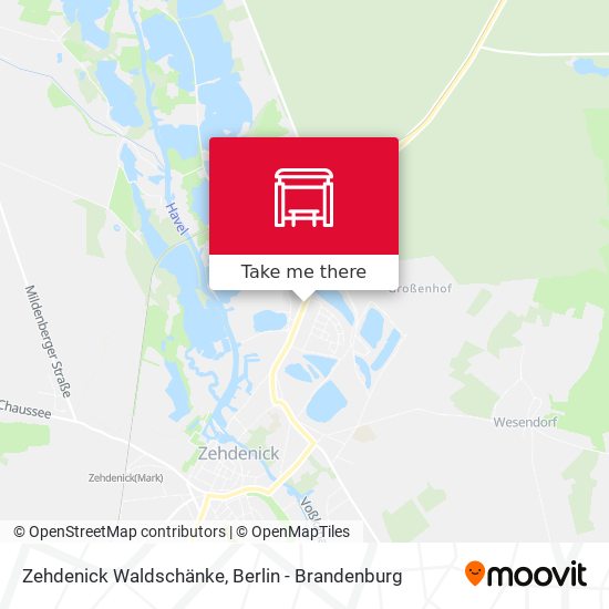 Zehdenick Waldschänke map