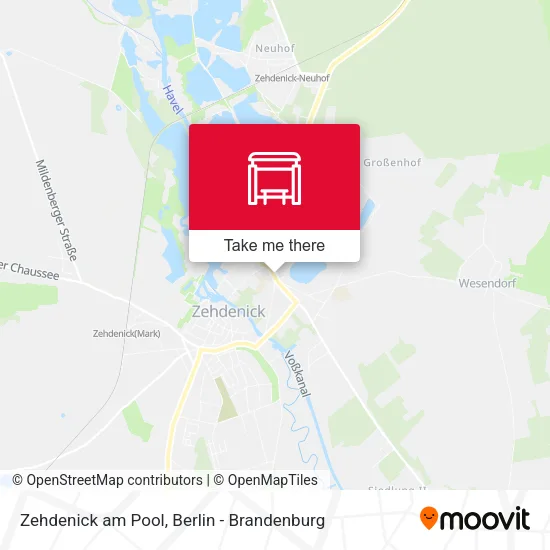 Карта Zehdenick am Pool