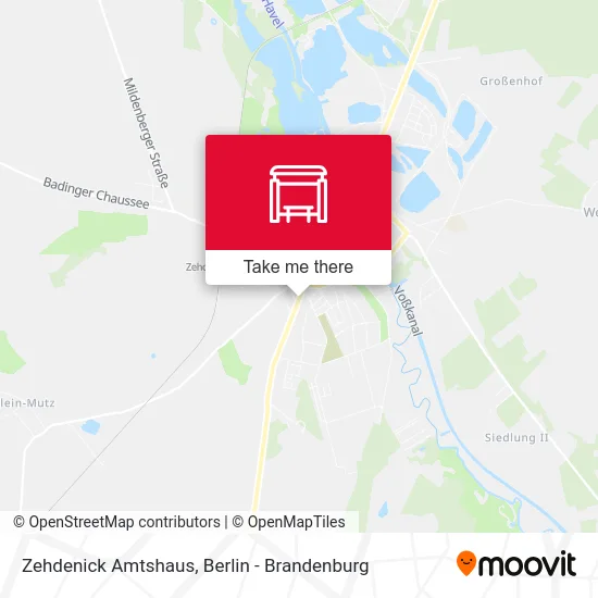 Zehdenick Amtshaus map