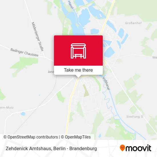 Zehdenick Amtshaus map