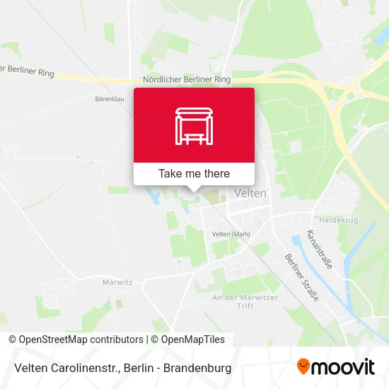 Карта Velten Carolinenstr.