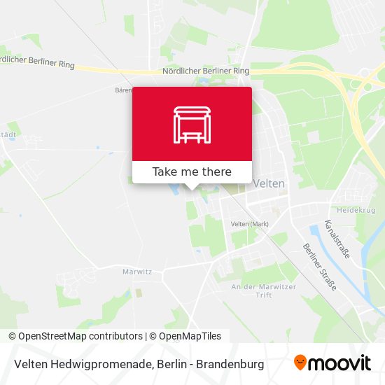 Velten Hedwigpromenade map