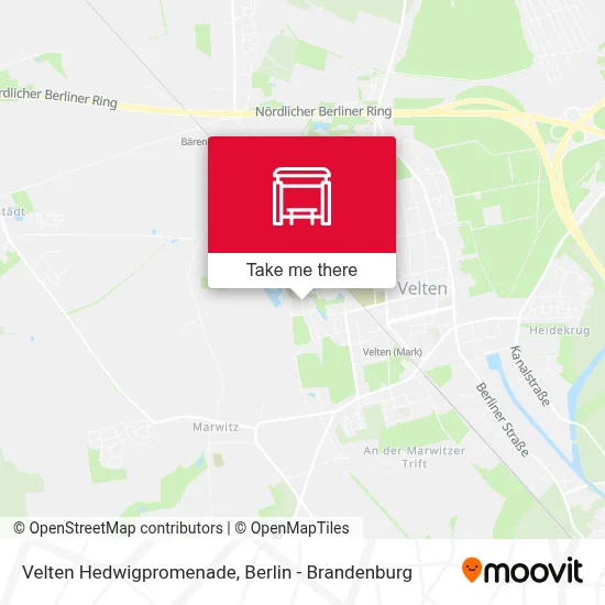 Velten Hedwigpromenade map