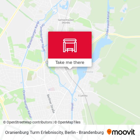 Oranienburg Turm Erlebniscity map