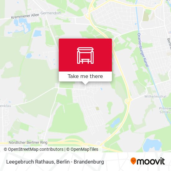 Leegebruch Rathaus map