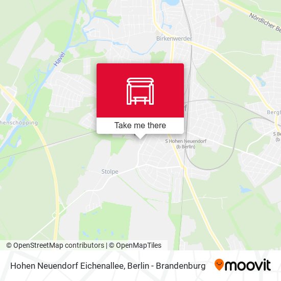 Hohen Neuendorf Eichenallee map